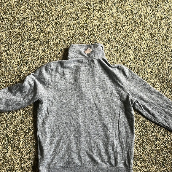 Roots Grey Quarter Zip Sweatshirt - Picture 4 of 4
